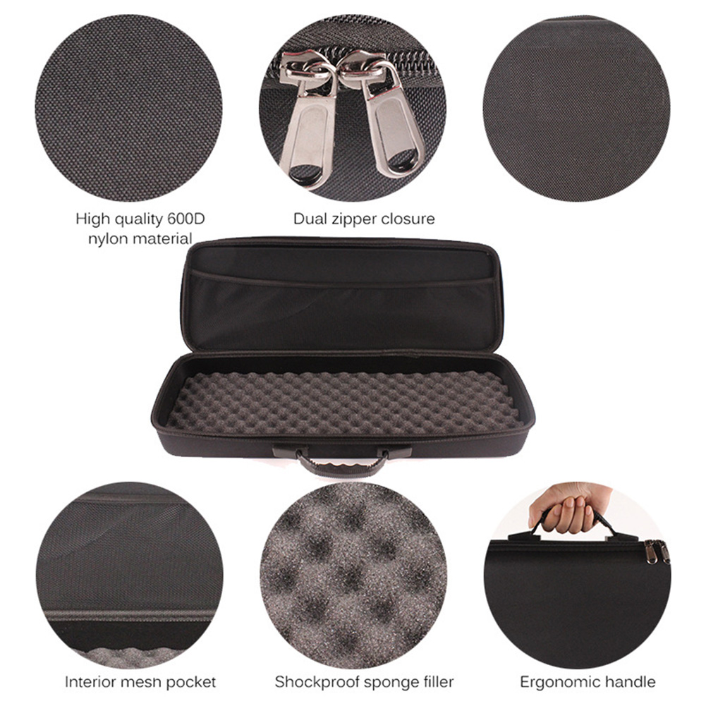 Hard Shell Eva Rits Draagbare Grote Storage Case Outdoor Zwart Carrier Tackle Rod Multifunctionele Vissen Tas Shockproof Sport