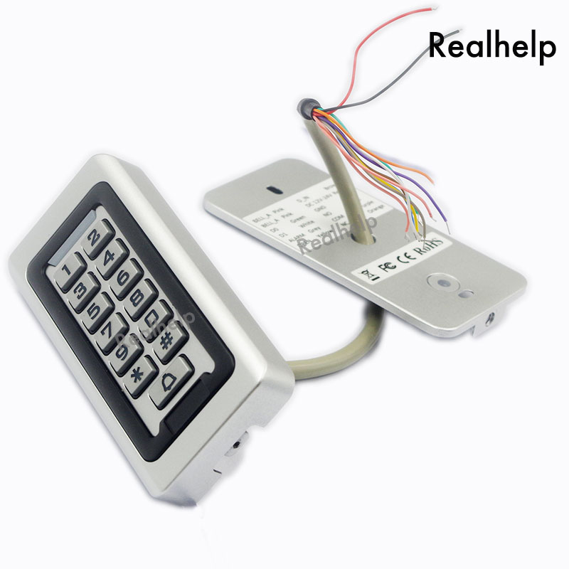 2000Users Metal Stainless Steel RFID Access Control Keypad IP68 Waterproof Outdoors Card Reader Security 12V/24V DC and AC