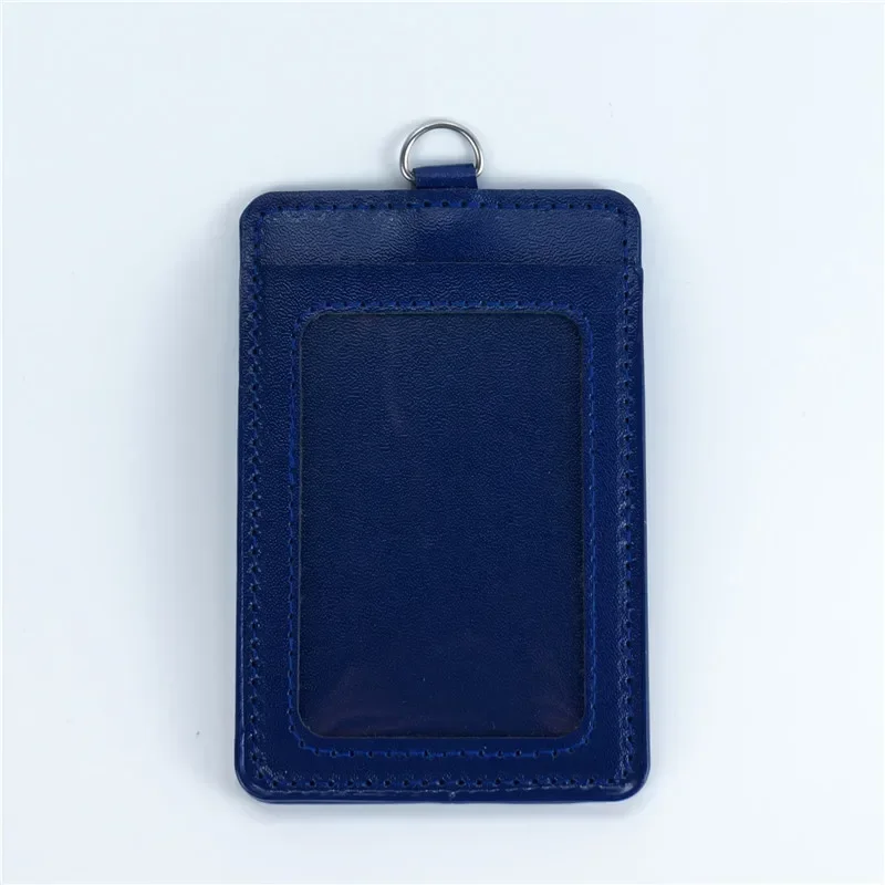 PU Leather Card Holders Set Women Men Student Retractable Badge Reel ID Card Holder Cover Case Nurse Badge Lanyards: ROSE RED