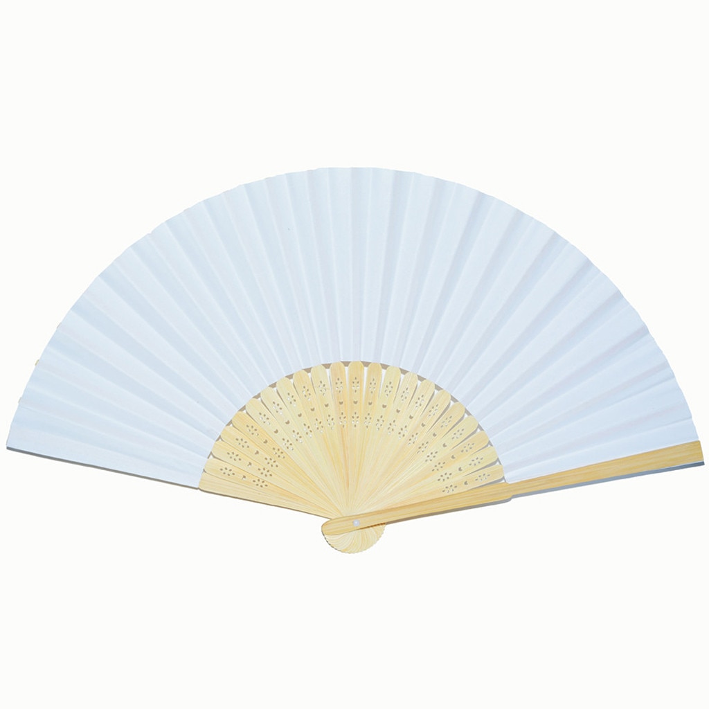 Pattern Folding Hand Held Fan Dance Wedding Party Lace Silk Folding Hand Held Solid Color Fan Chinese Fan Waaiers Hand