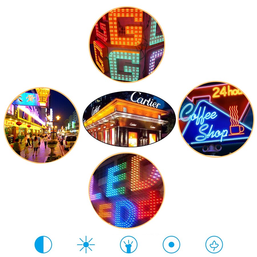 Bestope 5730 3 LED injection 20 pcs led module 12V with lens Waterproof IP 65 white Green Pink LED sign,shop banner