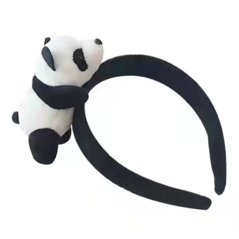 Aikuiset lapset pehmoiset pandapanta hiuslenkit rannekorut rintaneula hiusneula pojan syntymäpäiväjuhlat cosplay-asu halloween