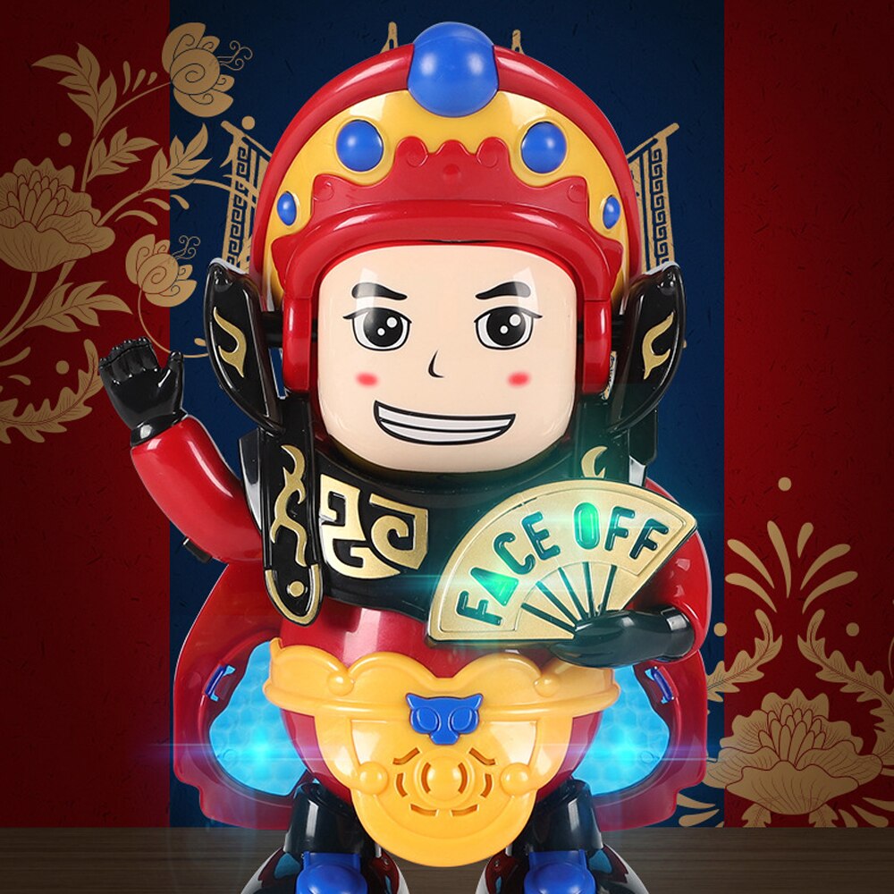 Classic Chinese Traditional Toys Home Decor Change Face Interesting Culture Change Face Sichuan Opera Dancing Robot Doll Toys