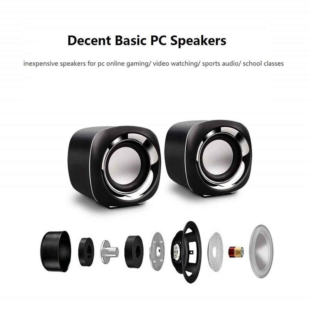 Usb 2.0 Pc Speakers Stereo Wired Mini Computer Speakers Voor Desktop Notebook MP3 MP4