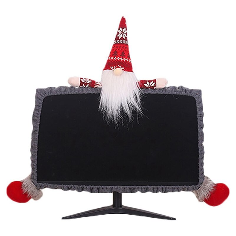 Julepynt til hjemmet 3d tegneserie skov gammel mand computer støvdæksel år computer xmas dekoration