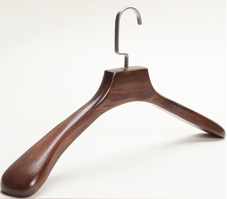 Cintre de luxe extra-large en bois pour manteau et costume avec large épaule pour homme grand et grand ( (4 pièces/lot)