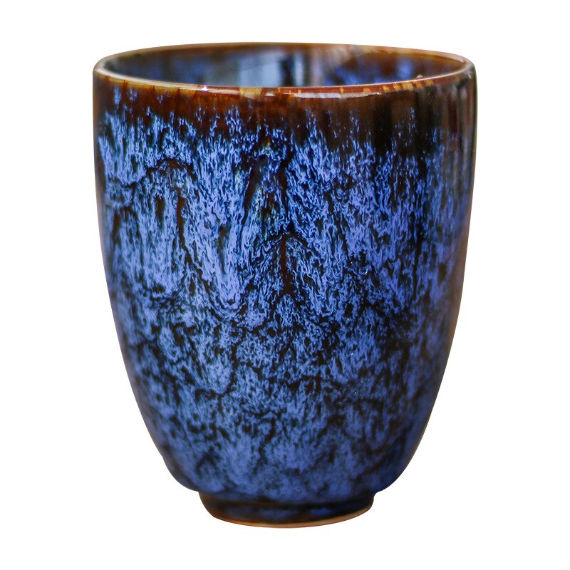 JIA-GUI-taza de té China LUO, tazas de té de cerámica con cambio de horno, taza de viaje para el hogar, juego de té de cerámica , 250ML, I063