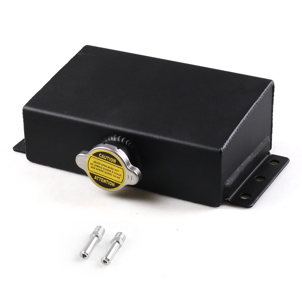 1L Universal Aluminum Coolant Expansion Fill Tank Overflow Reservoir Oil Catch Can Fuel Surge Tank
