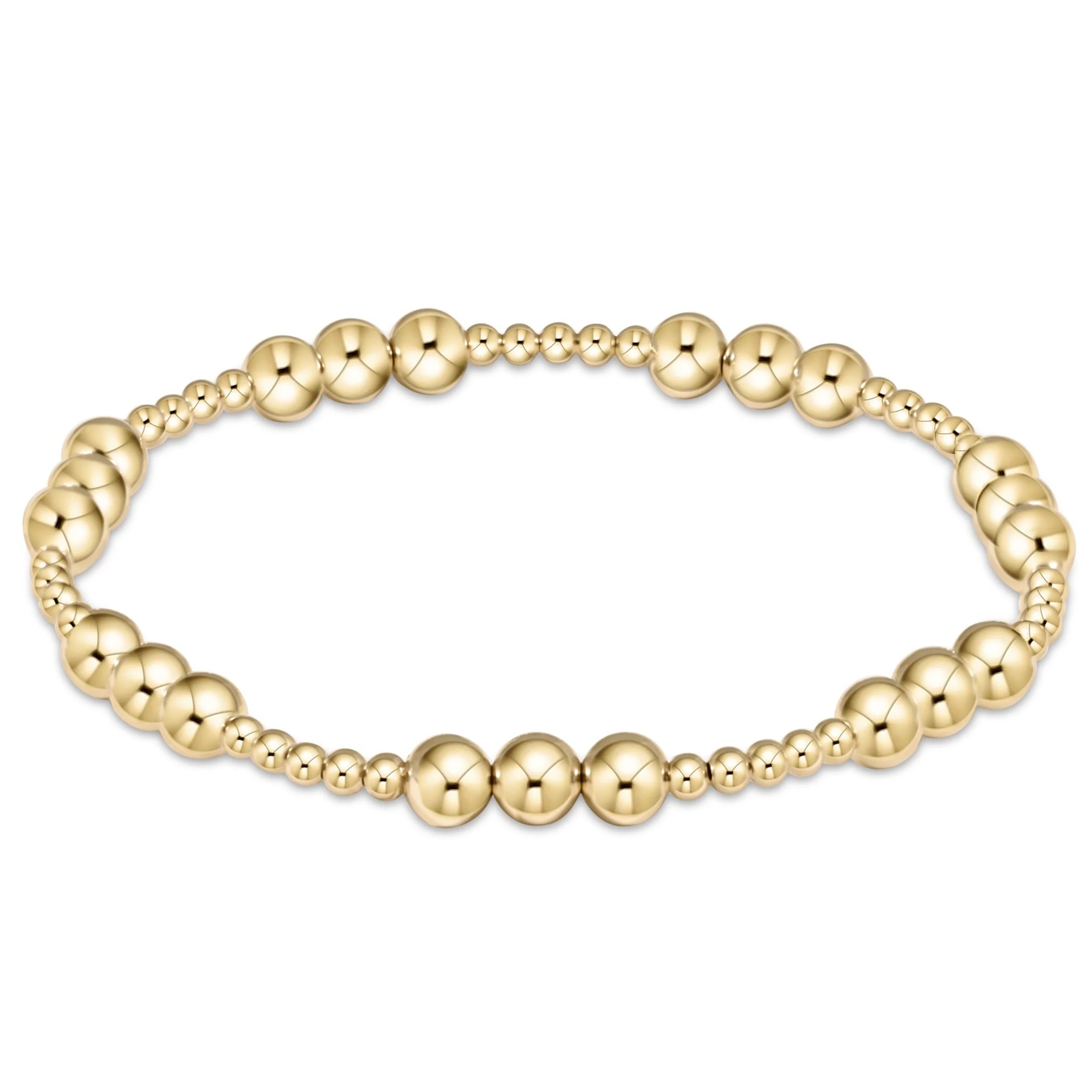 Kkbead 18 k banhado a ouro pulseira frisada pulseiras para mulheres jóias à prova dwaterproof água estiramento pulseras mujer femme: Marrom Avermelhado