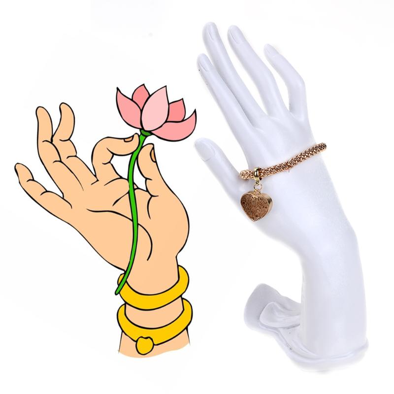 Mannequin Graceful Display Hand Vinger Sieraden Ketting Ring Armband Holder Lady Hand Vormige Zwart Sieraden Display Standhouder