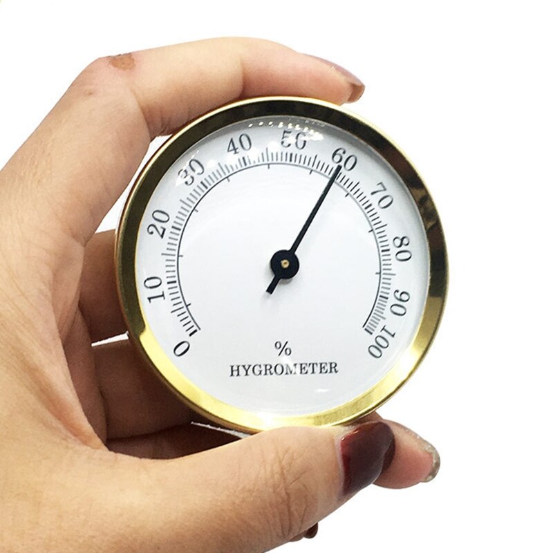 Indoor Wall Hanging Mini Round Pointer Hygrometer Monitor Mechanical High Precision Humidity Meter Gauge Moisture Measurement N