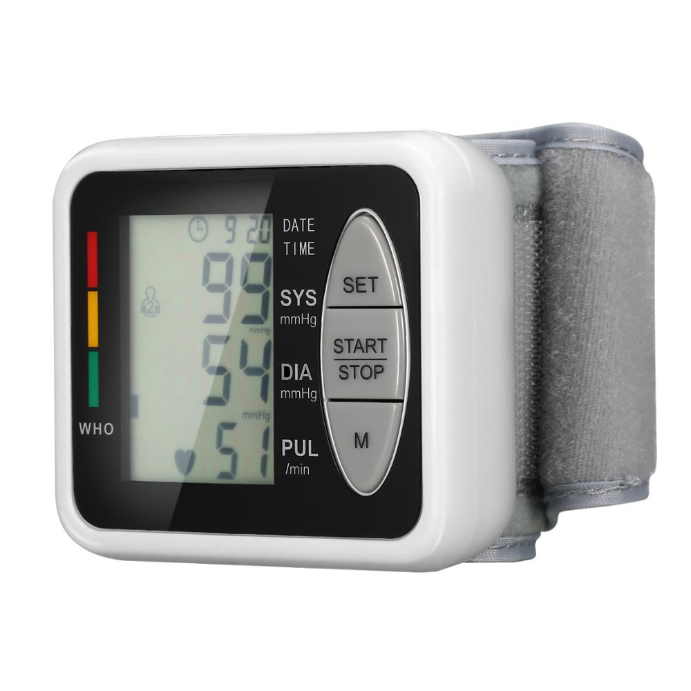 Wrist Blood Pressure Monitor Electronic Sphygmomanometer Household Tonometer Automatic Blood Pressure Measuring Instruments