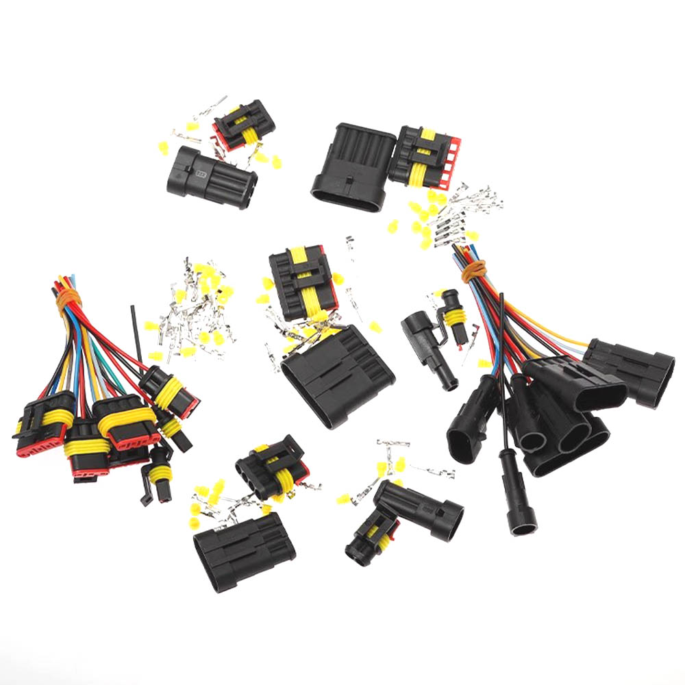 1 Satz 1-polig 2-polig 3-polig 4p 5p 6-poliger Autos tarter Stecker Buchse Docking versiegelter Stecker Kfz-Motor- Kabelbaum stecker Stecker