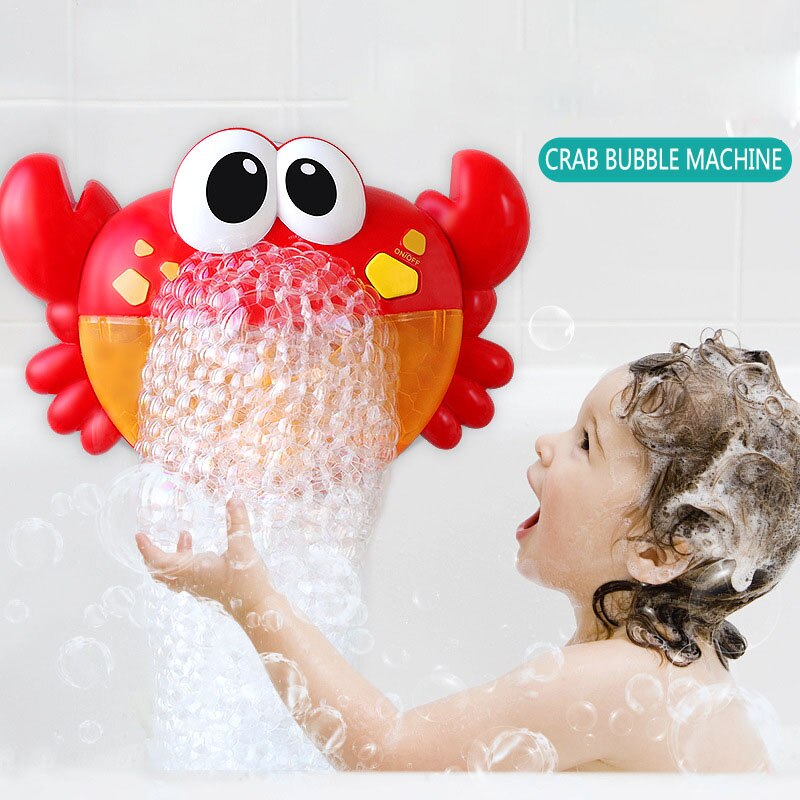 Bathing Partner Bubble Machine Bathroom electric music spit bubble crabChildren's bath toys