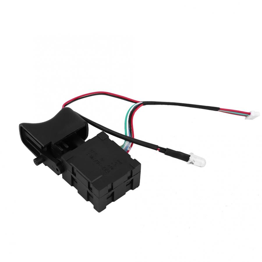 7.2V-24V Electric Drill Switch Adjustable Drill Speed Controller Brushless CW/CCW Cordless Drill Trigger Switch With Light