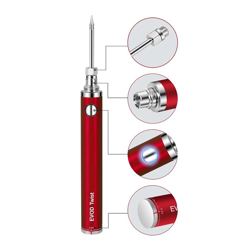 5V 15W Battery Powered Soldering Iron Electric with USB Charge Soldering Iron Kit Set Soldering Wireless Charging Solder Iron