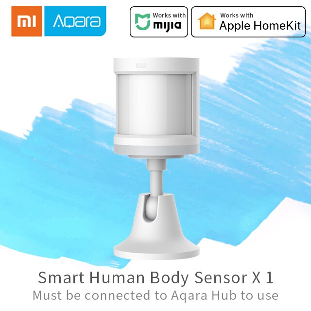 Xiaomi Aqara Human Body Sensor Mijia Smart Home Body Movement Motion Sensor Zigbee Connection work with Apple Homekit/ Mijia App