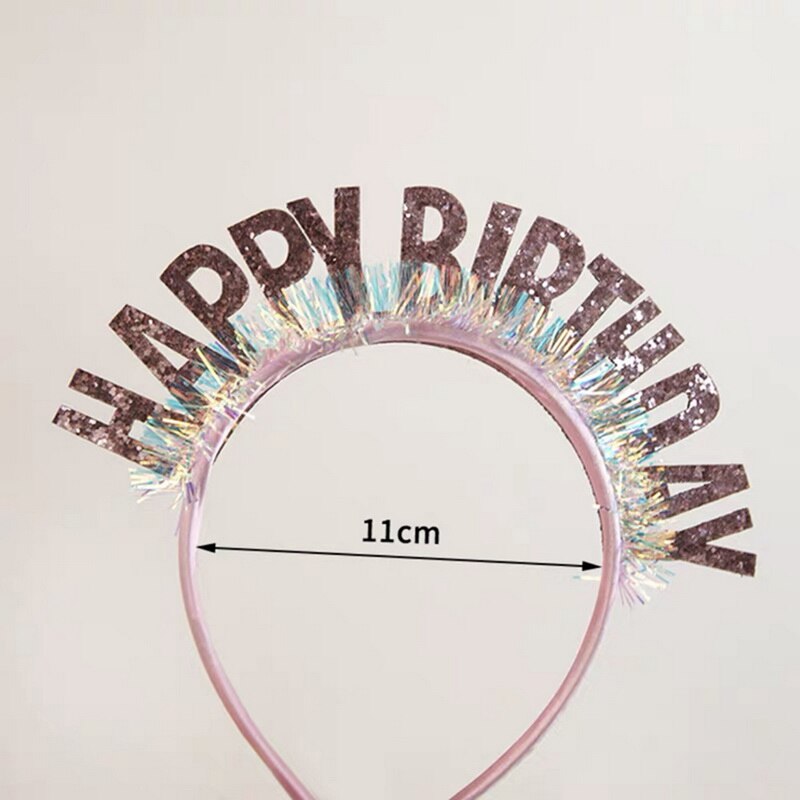 Happy Birthday European And American Birthday Party Headgear Headband Female Letters Happy Birthday Headband Women: 16