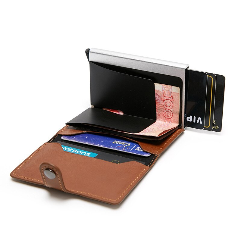 Mannen Credit Card Houders Business Id Card Case Mode Automatische Rfid Kaarthouder Aluminium Bankkaart Portefeuilles