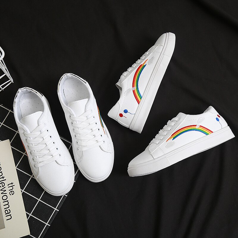 Regenboog dames boardschoenen, casual schoenen, – Vicedeal