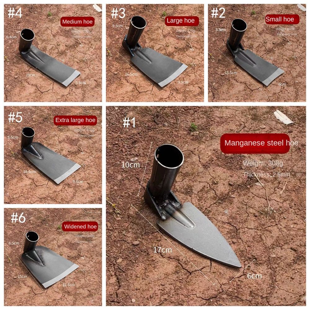 Weeding Supplies Manganese Steel Garden Hoe Anti-Rust Durable Agricultural Rakes Manual Weeding Removal Tool Garden Yard Farm