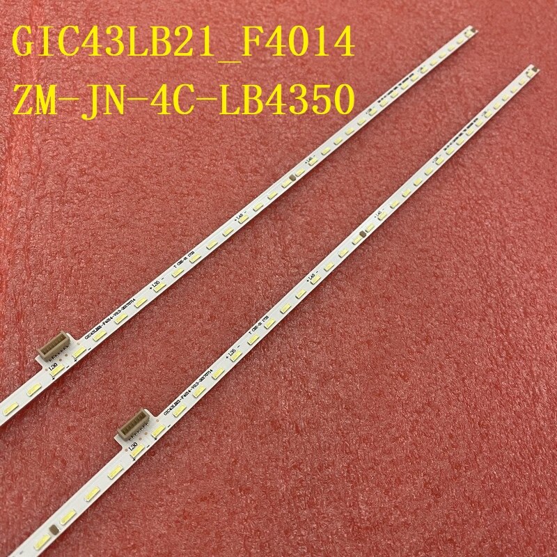2pcs LED Backlight Strip For L43P6US GIC43LB21_F4014_V0.3 ZM-JN-4C-LB4350-ZM02L 43P6F 43T2F 43A860U LVF430NEAL LVU430NEBL