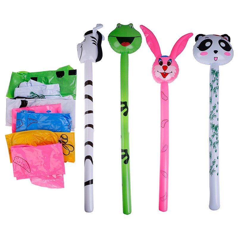 Ballon gonflable en forme d'animaux, marteau, Long, dessin animé, aléatoire, sans blessure, bâton, jouets pour enfants,