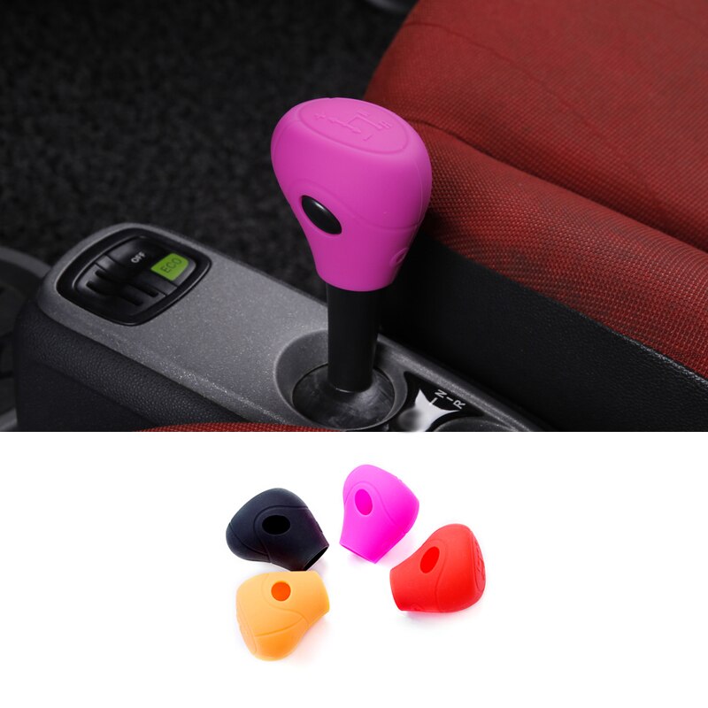 Car Shift Gear Lever Protective Shell Handbrake Silicone Cover Park Brake For Smart Fortwo W451 Styling Decoration Accessories