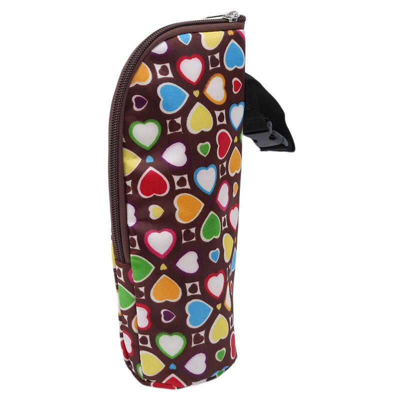 Botella de alimentación de bebé de , calentador de leche, bolsa aislada térmica, termo, portabotellas para bebé,: brown love