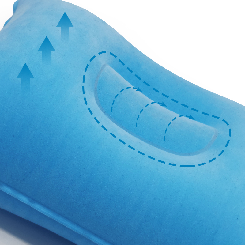 Draagbare Ultralight Opblaasbare Pvc Nylon Air Kussens Camping Slaap Kussen Reizen Wandelen Strand Auto Vliegtuig Hoofd Rest Camp Gears