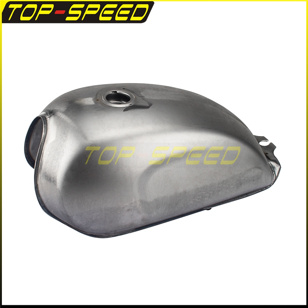 9L Cafe Racer Gas Fuel Tank Bare Steel Motorcycle Oil Gasoline Box For CFMOTO Mandrill Unpainted Scrambler