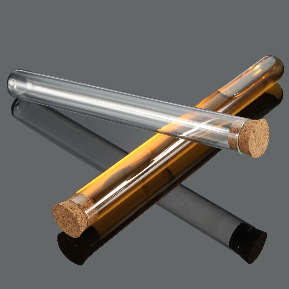 Kicute 50pcs/lot Lab Glass Test Tube With Cork Stoppers Laboratory School Educational Stationery 18X180mm