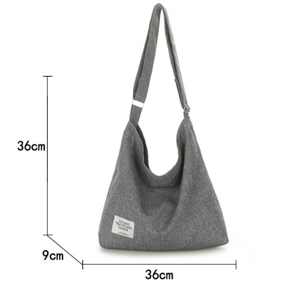 Preppy Style Women Canvas Shopping Bags Satchel Crossbody Tote Large Reusable Bags Girls Shopping Bags