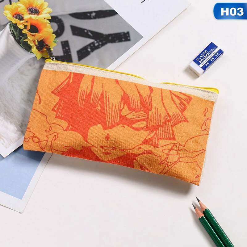 Potlood Pouch Student Briefpapier Pencilcase Canvas Art Pen Wrap Case Opslag Schoolbenodigdheden Potlood Tas: 03
