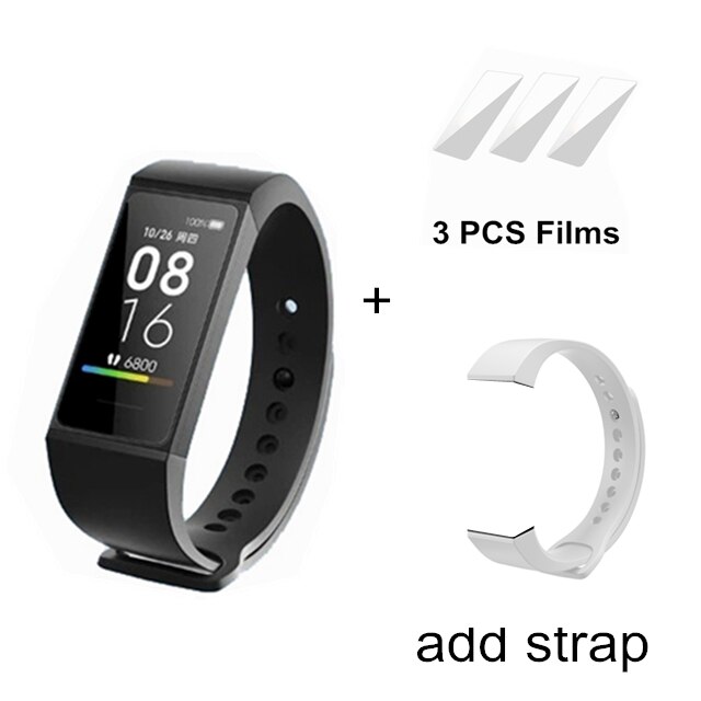 Xiaomi Redmi Band Smart Wristband Fitness Heart Rate Sport Monitor Bluetooth 5.0 USB Charging Bracelet redmi smart band: add white strap