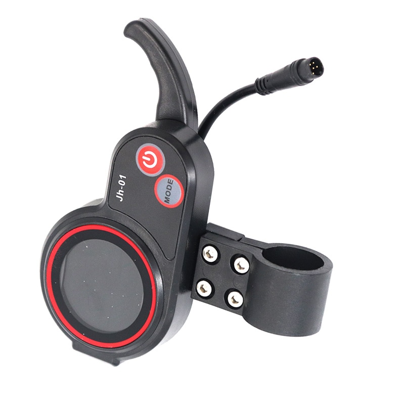 Elektrische Scooter Jh-01 6-Pin Multifunctionele Throttle Schakelaar Met Drie Speed Shift, power Display En Totale Kilometerstand Lcd Meter