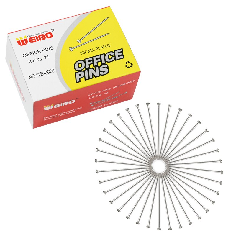 Straight Pins Stationery binding Tools office Supply School Office Metal Standard Good Metal Staple Ofice Pins
