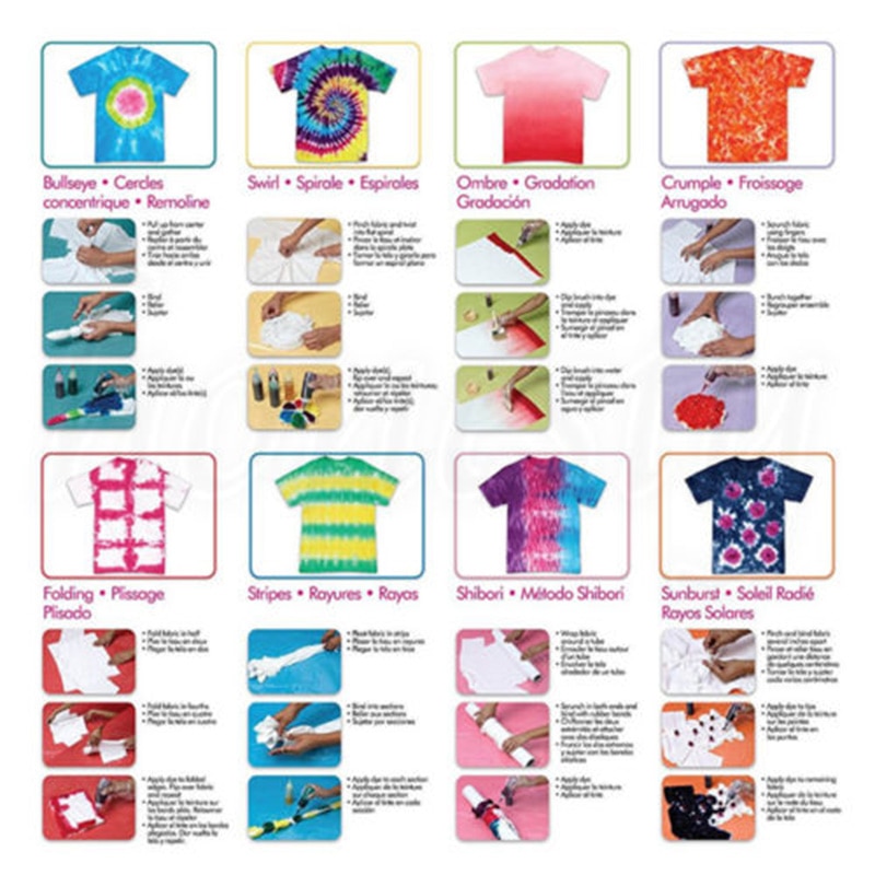 Tie Dye Kit - 18 Colors Textile Dye Fabric For DIY Jamaica