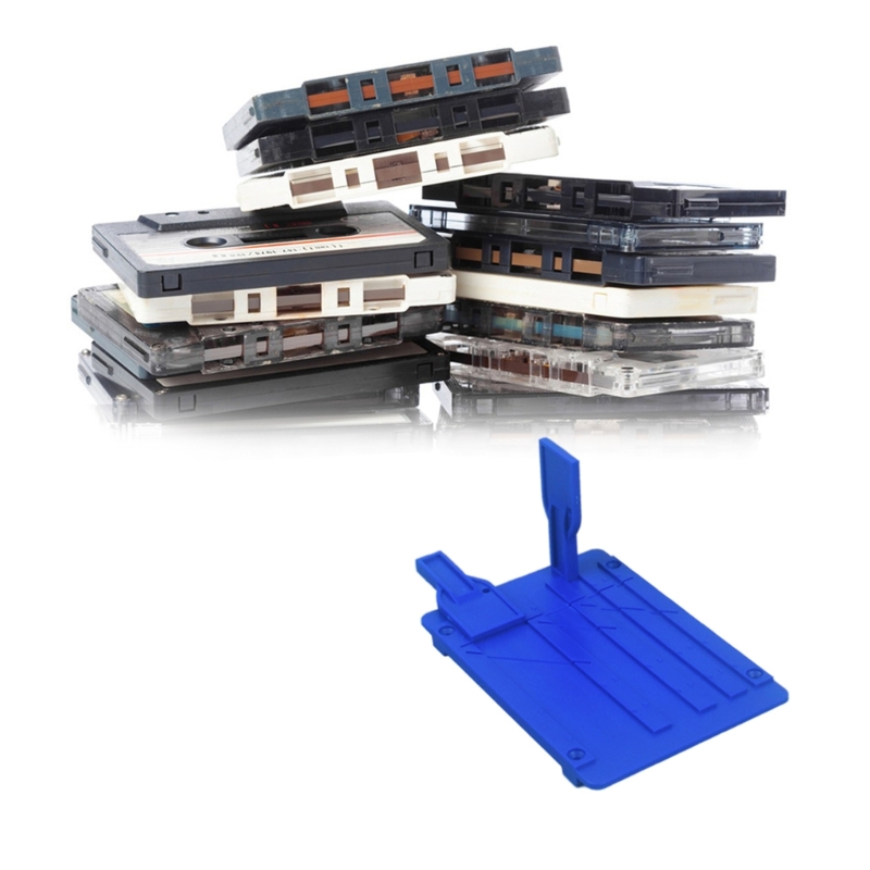 Tape Splicing Set Reel to Reel Tape Recorder Splicing Block Tape for Opening Cassette Tape Repair with Two Fixers