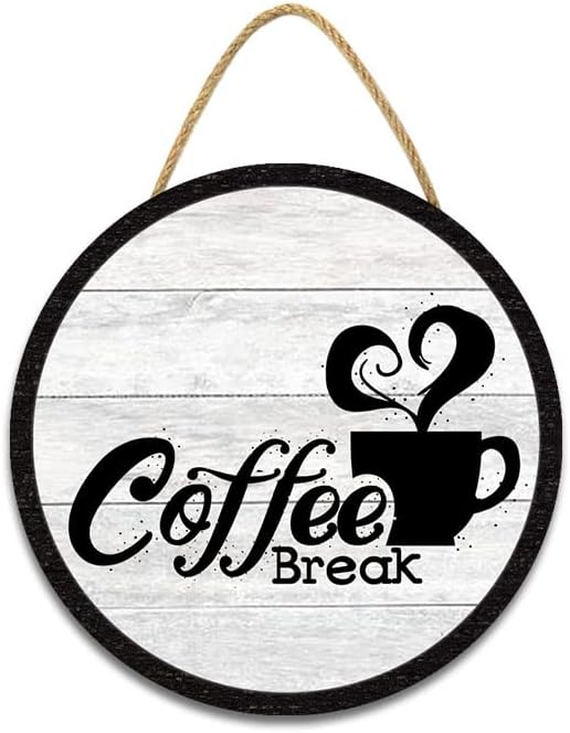 Kaffeeschilder, Dekor für Kaffeebar, Holz, Bauernhaus, Wandschild, Dekor für Küche, Zuhause, Büro, Café, Kaffeestation, Einweihungsgeschenk: 30x30 cm / YELLOW