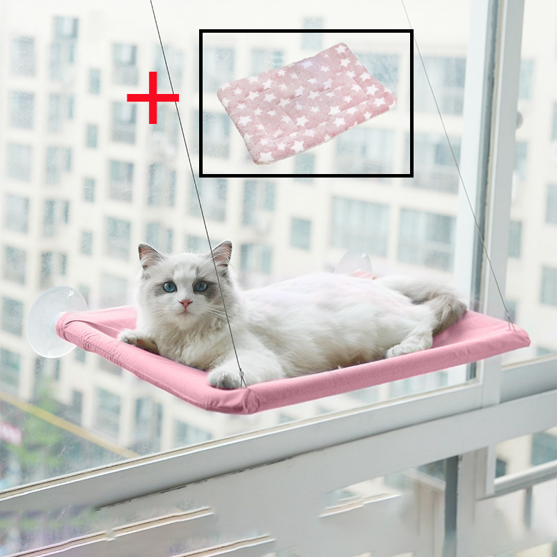 Pet Accessories Cat Hanging Beds Warm Comfortable Sunny Seat Window Mount Kitten Hammock Pet Shelf Seat Beds Bearing 20kg House: 12