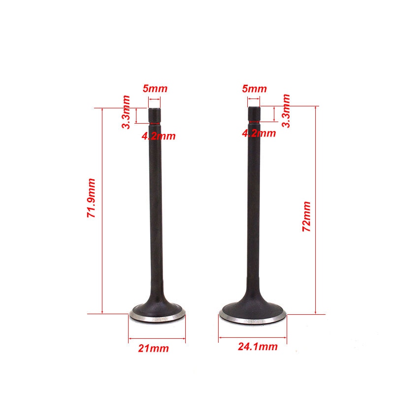 For Haojue Suzuki FW110 FW 110 110cc Motorcycle Engine Valve Intake Exhaust Stem Valve Cub Underbone Engine Spare Parts