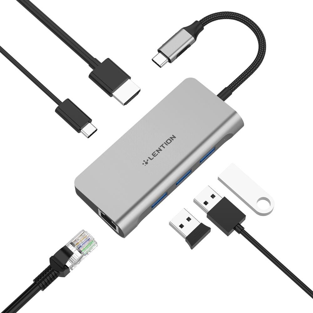 USB C Hub with 4K HDMI Gigabit Ethernet USB 3.0 Grandado