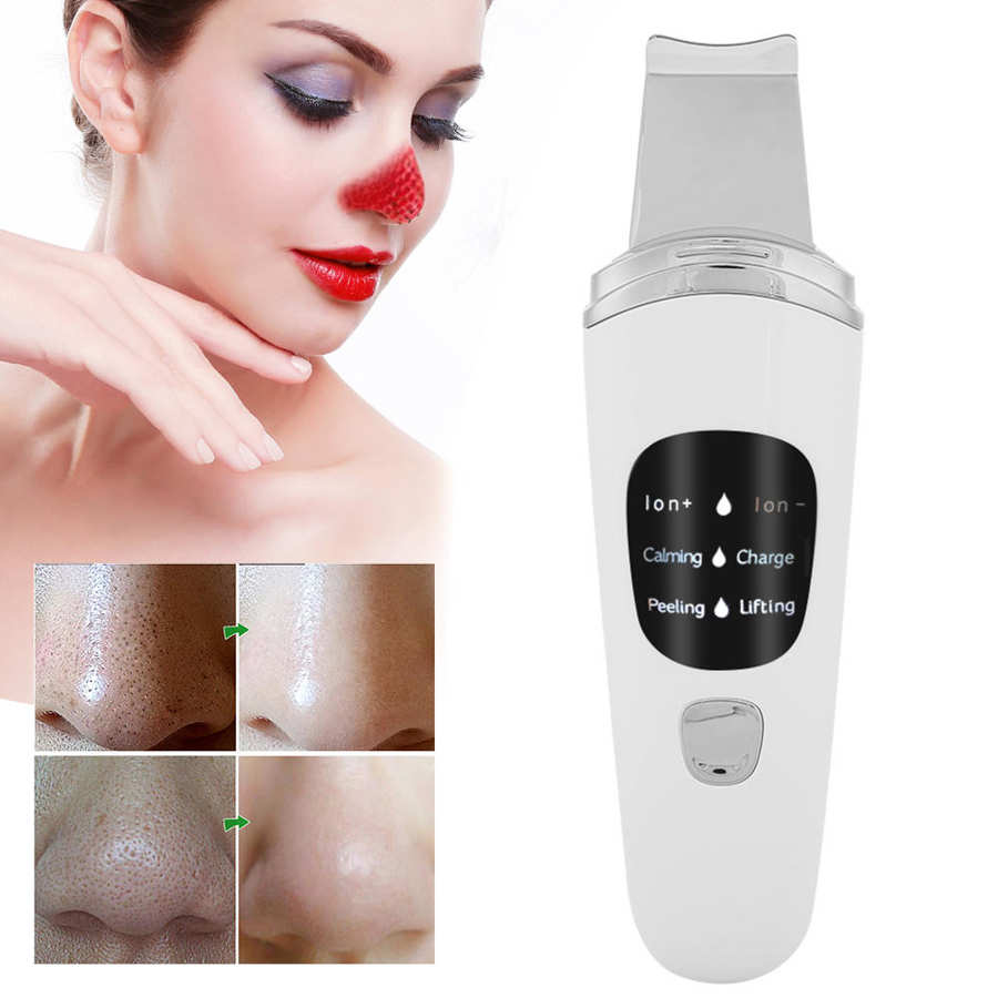 Exfoliante facial con pantalla LCD, vibración, máquina exfoliante facial, ultrasónico, dispositivo de cuidado de la piel
