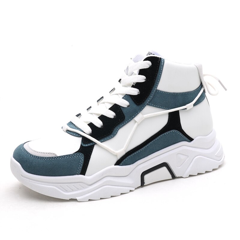 Skateboarding shoes man women high classic sneakers outdoor: Gray / 10.5