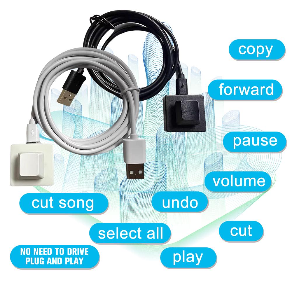 One Key Custom Programable Macro Mini Keypad 1 Key One-Handed Mechanical Keyboard USB Wired Keyboard For Gaming