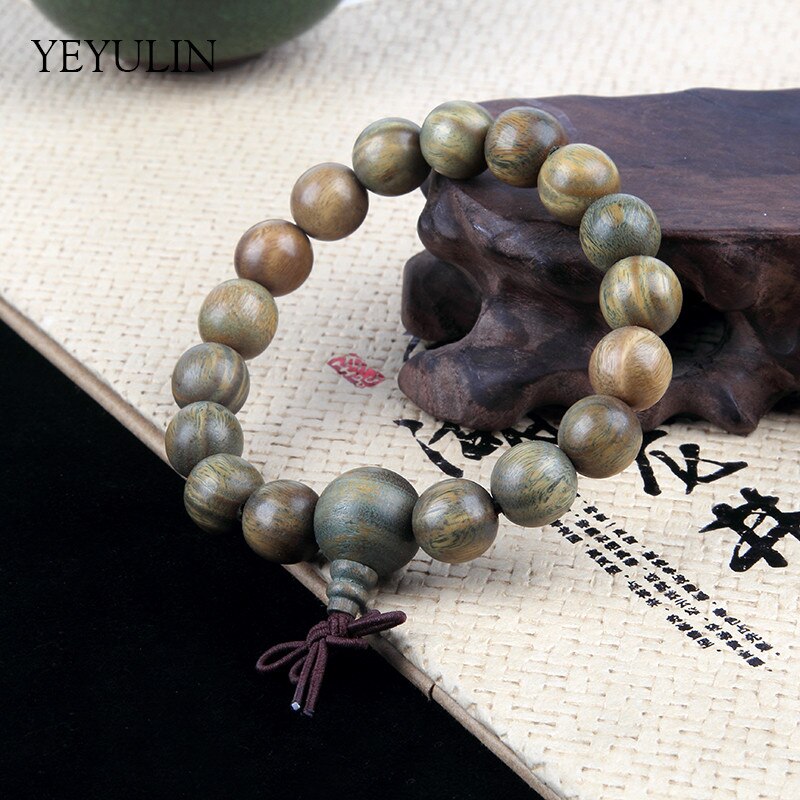 Neue 17 15 11 9mm Palo Santo Holz Buddha Perlen Armbinde Für Frauen Männer Holz Armreifen Schmuck