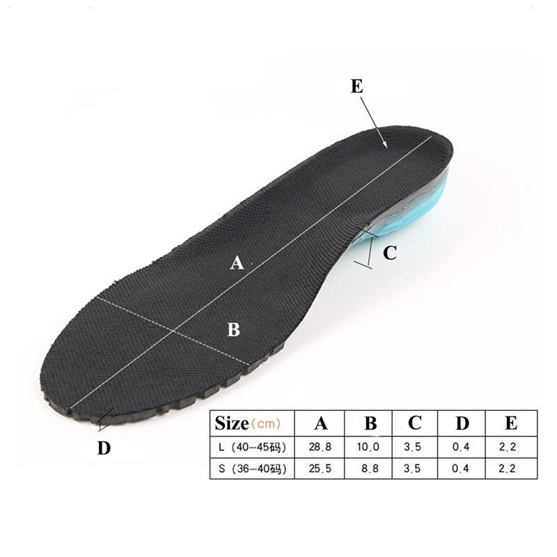 EVA Spring Silicone Sole Insole Flat Feet Orthotic Insoles Arch Support Orthopedic Inserts Plantar Fasciitis Feet