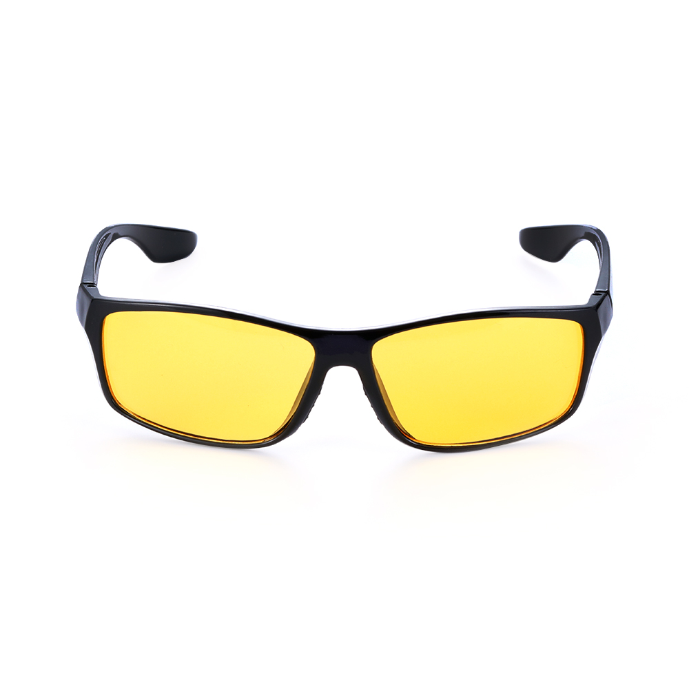 Anti Glare Night Vision Glasses Night Driving Glasses Polarized Yellow Tint Fit Over Wrap Around Prescription Eyewear for Men