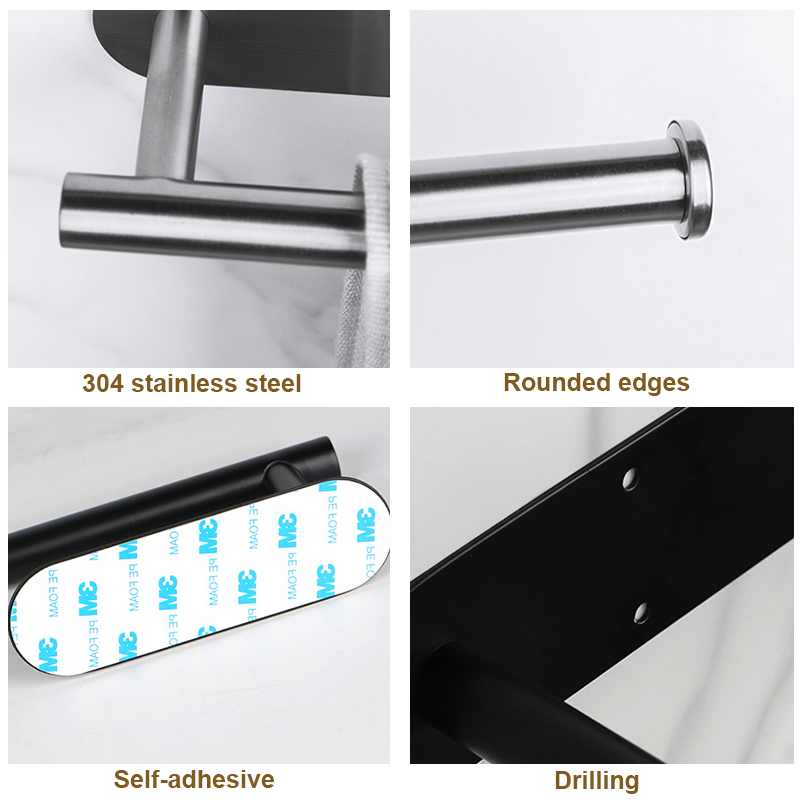 Toilet Paper Rack Bathroom Paper Towel Holder Adhesive Absorbent Paper Dispenser WC Kitchen Hardware Storage Accessories